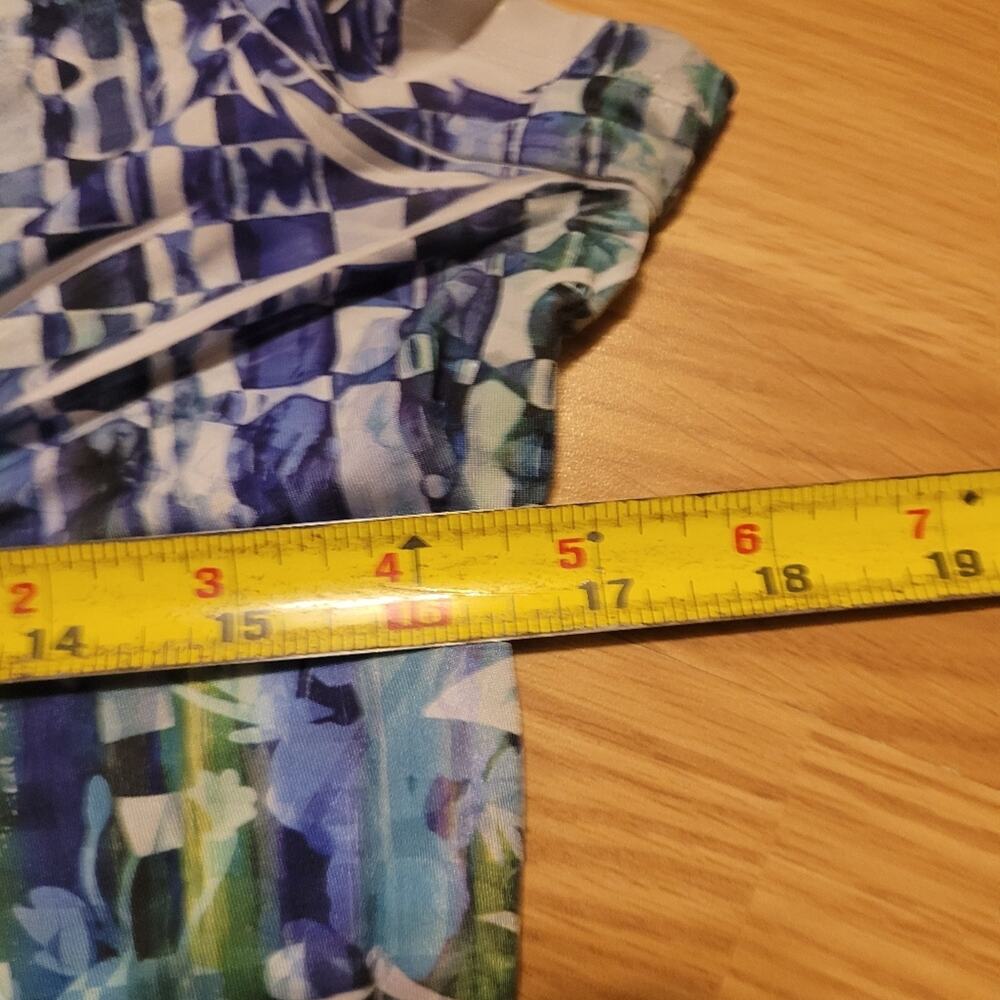 Womens Y2k Apt 9 Rhinestone Semi Sheer Purple/Gre… - image 4